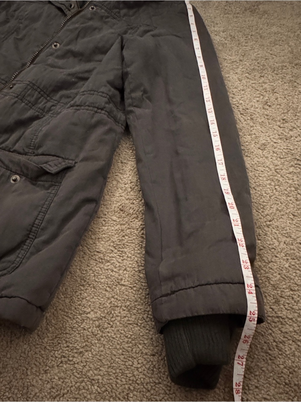 Mossimo Supply Co. Hooded Utility Jacket Winter Charcoal - Picture 4 of 16